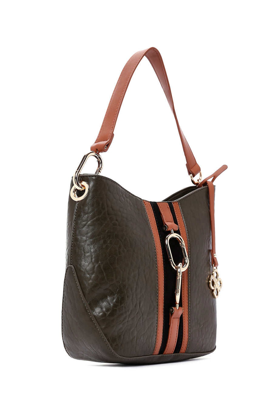 Women's Khaki Long Strap Shoulder Bag