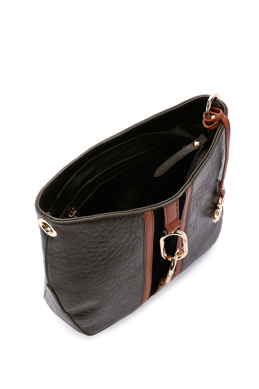Women's Khaki Long Strap Shoulder Bag