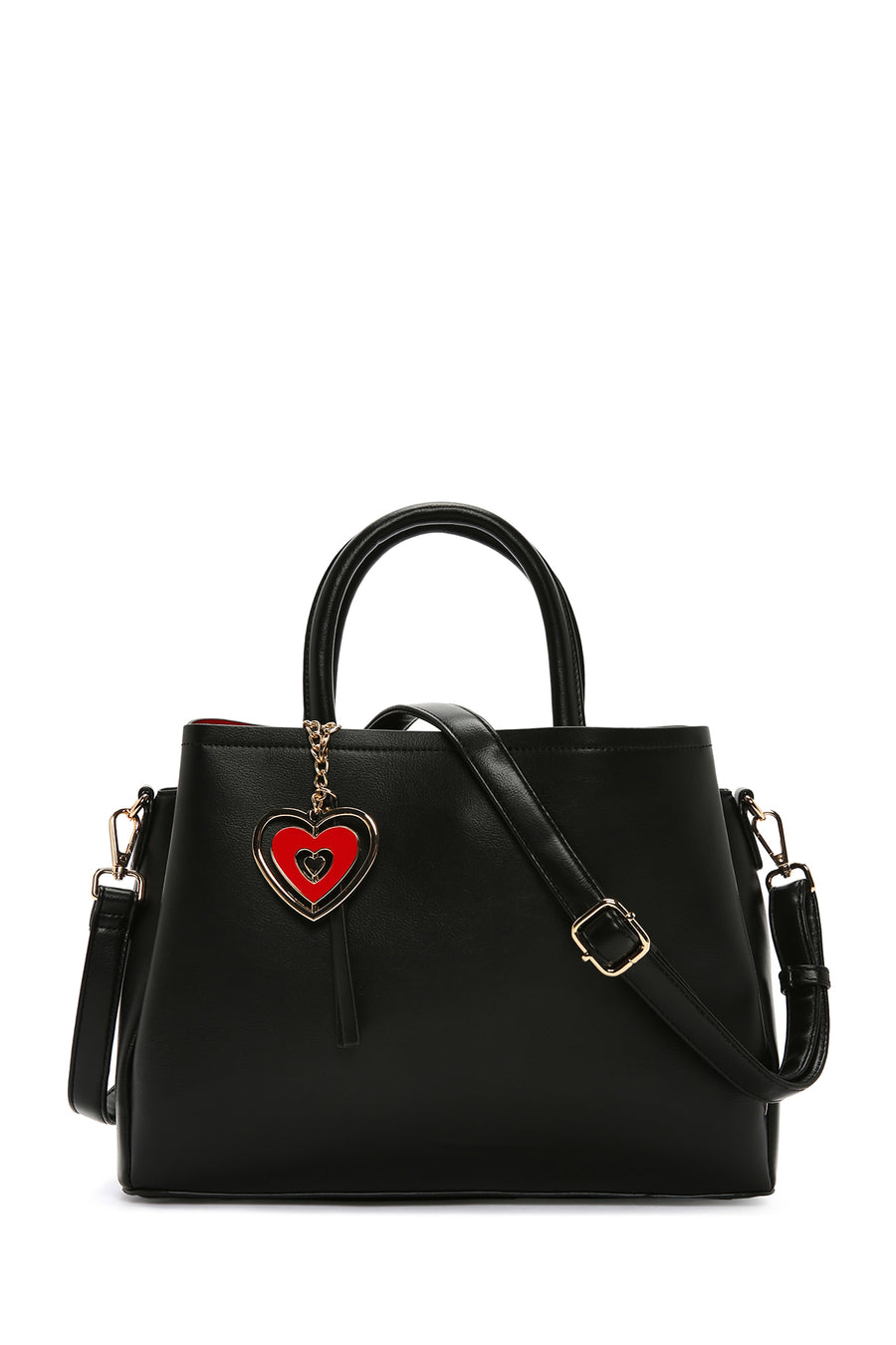 Women's Black Long Strap Crossbody Bag with Accessory Detail 23WBD250518 | Derimod