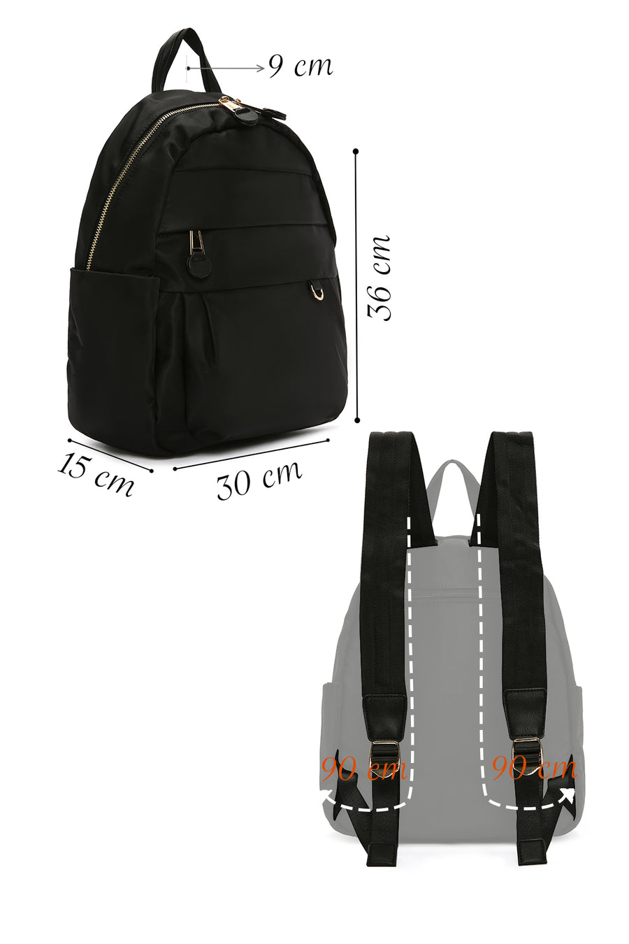 Women's Black Backpack