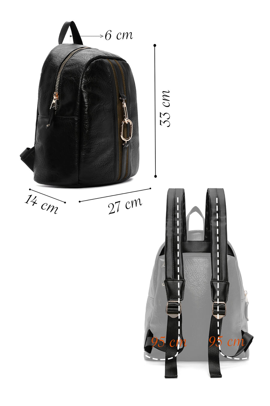 Women's Black Backpack