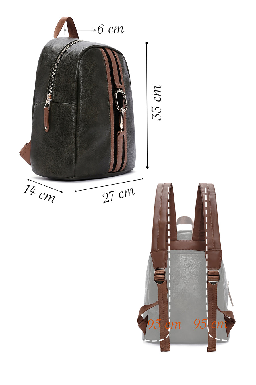 Women's Khaki Backpack