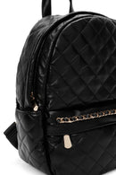 Kadın Siyah Kapitone Sırt Çantası | Derimod