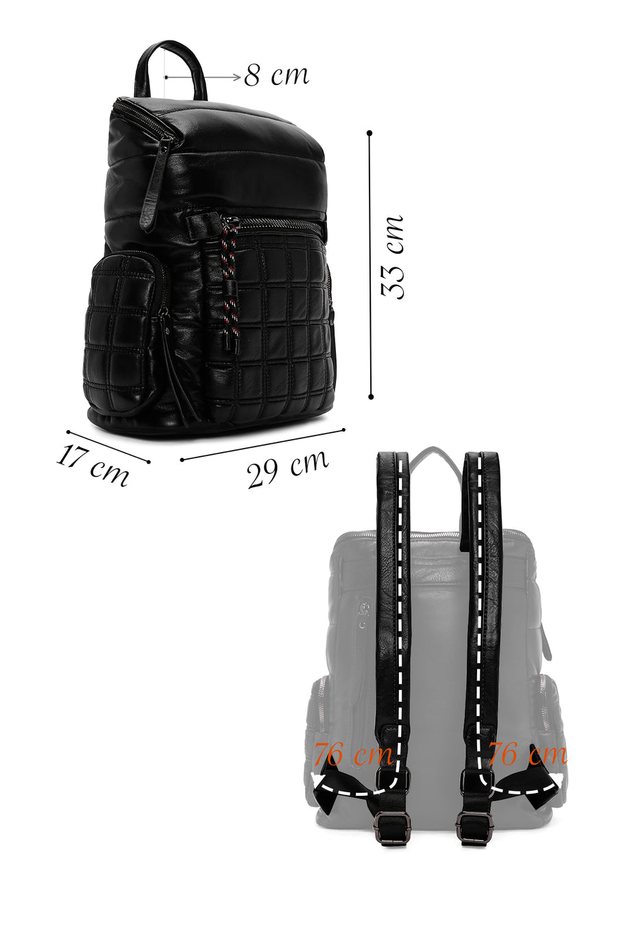 Women's Black Backpack
