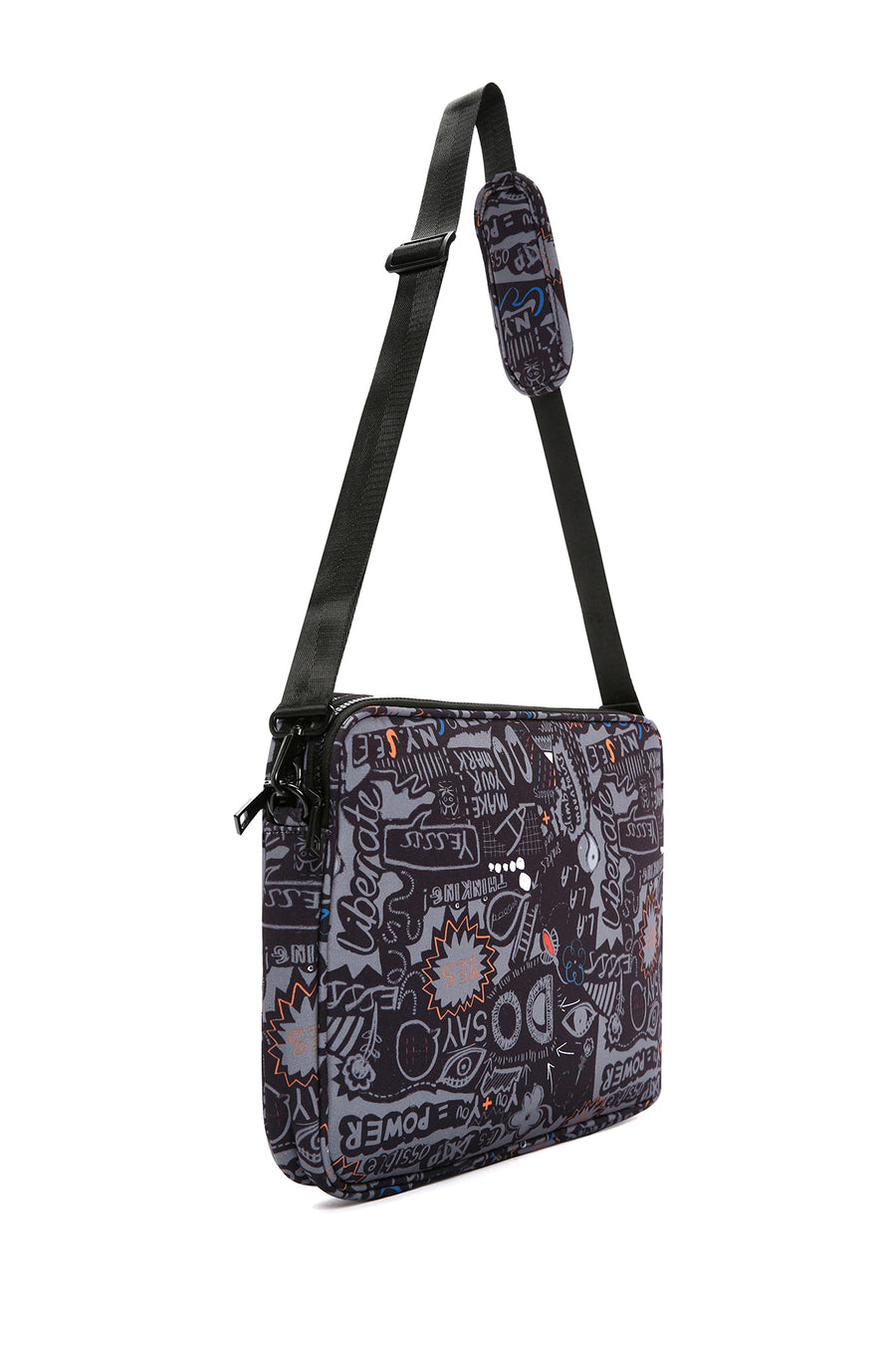 Women's Black Long Strap Briefcase