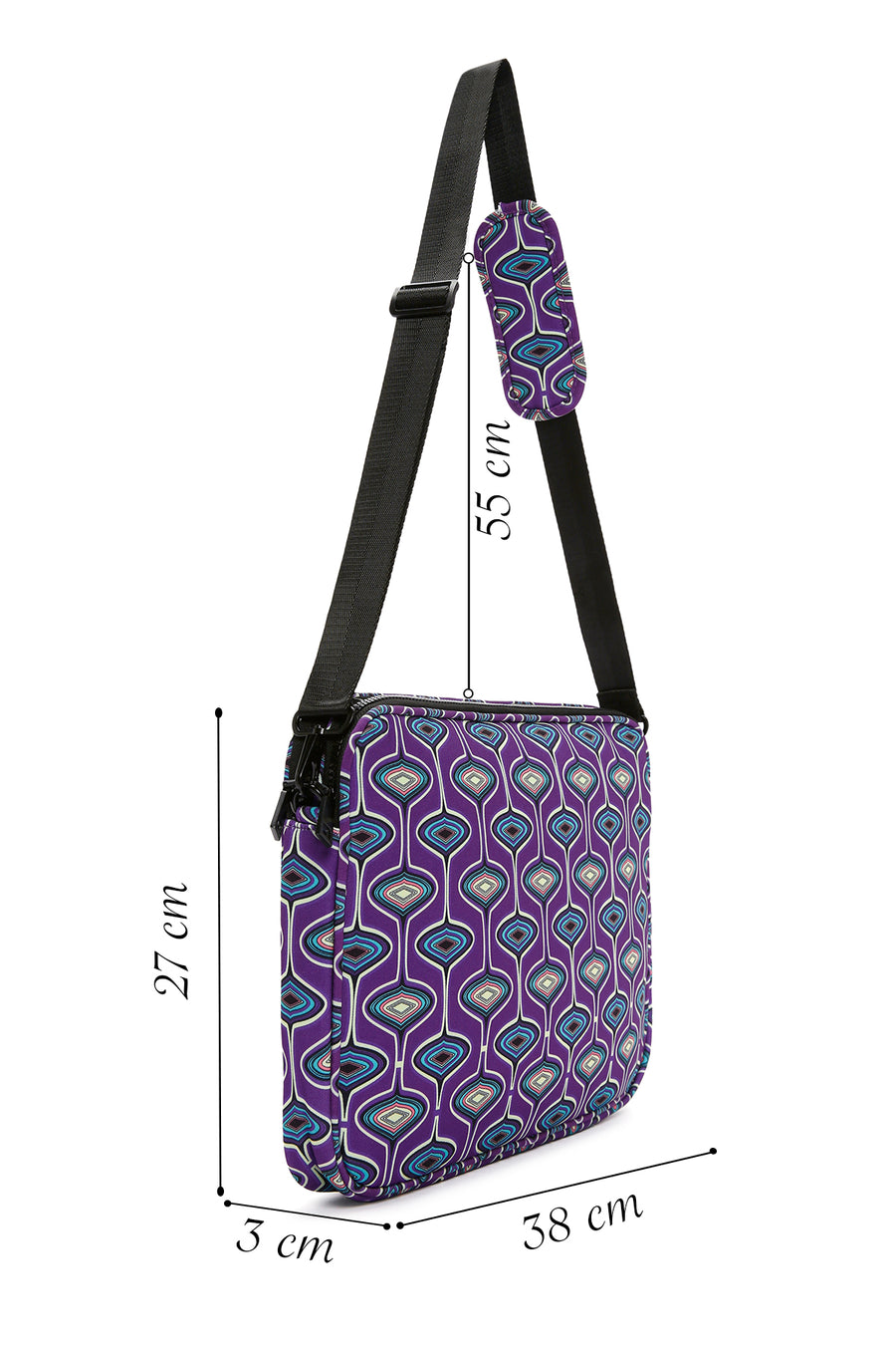 Women's Multicolored Long Strap Briefcase