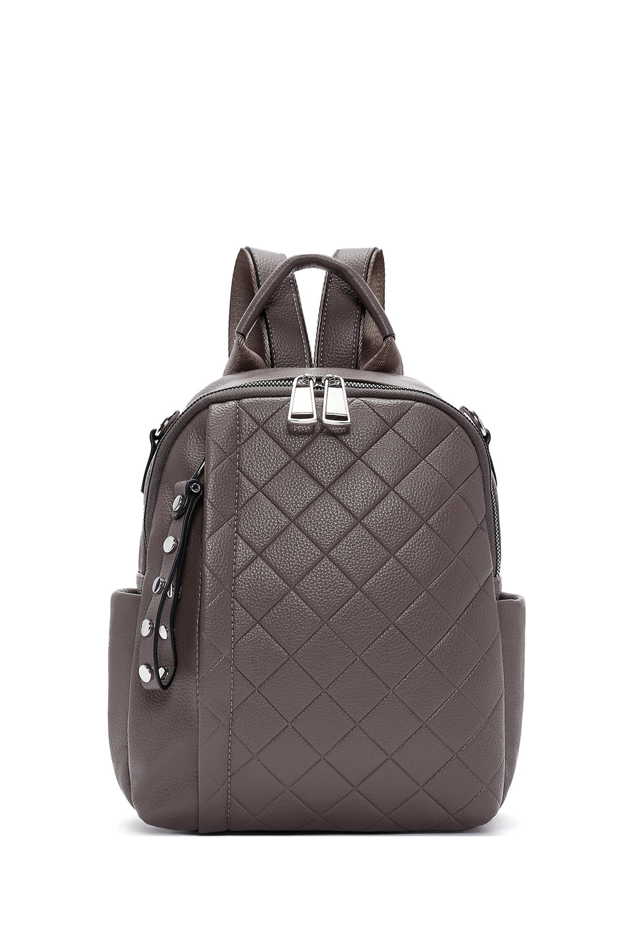 Women's Mink Strap Quilted Backpack 23WBD2537FT | Derimod