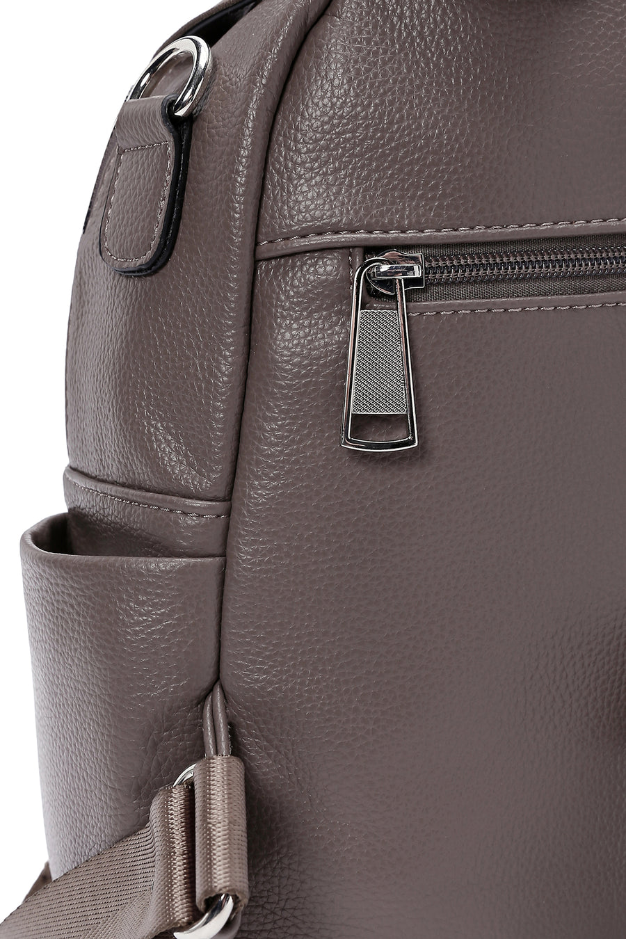 Women's Mink Strap Quilted Backpack