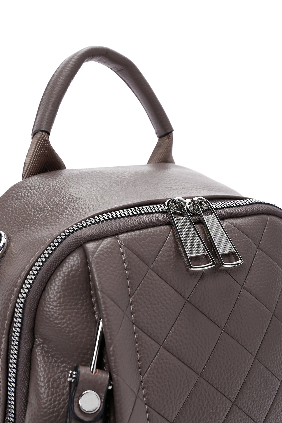 Women's Mink Strap Quilted Backpack