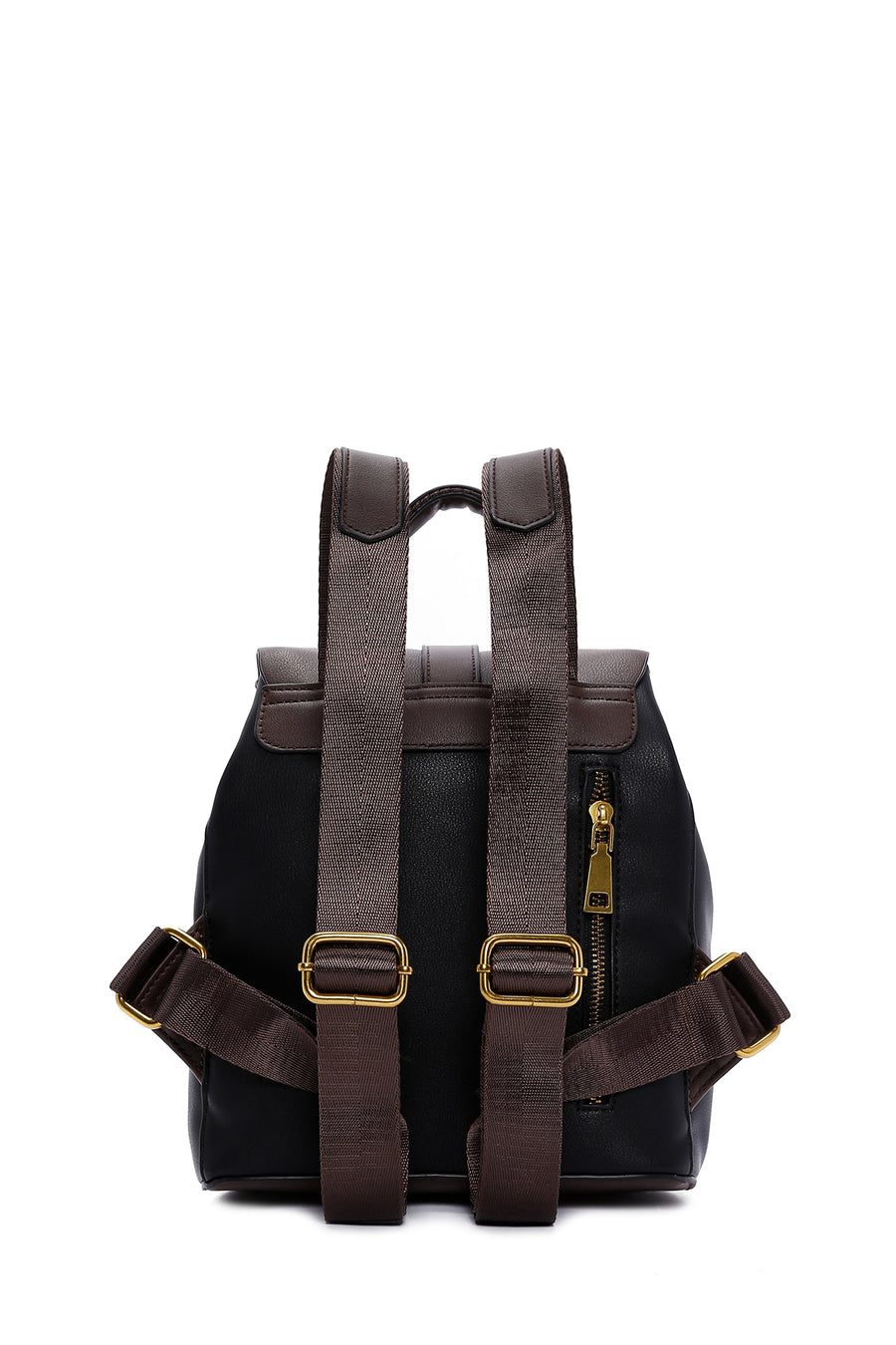 Women's Black Brown Backpack