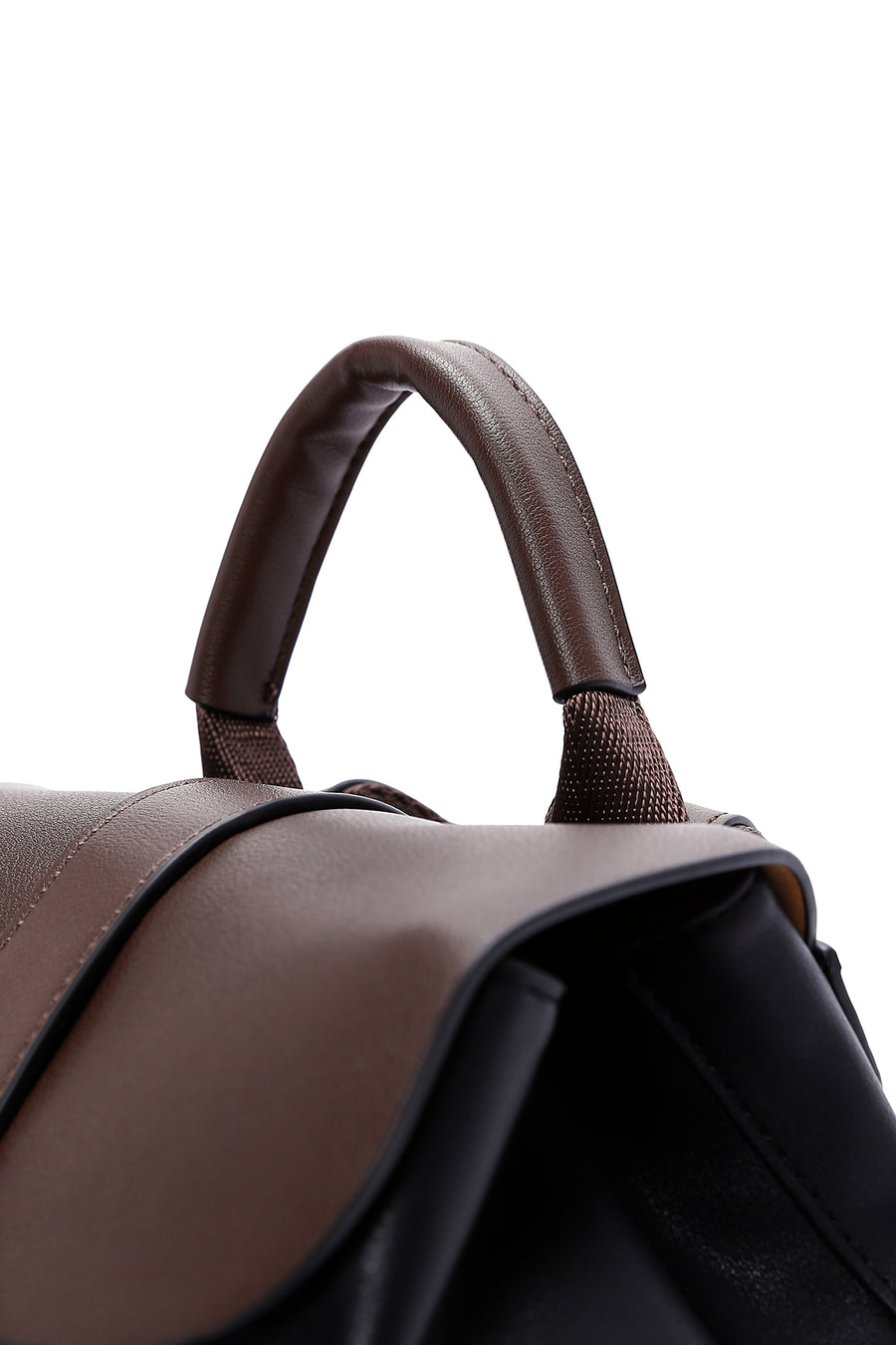Women's Black Brown Backpack