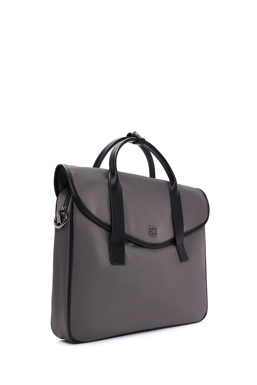 Women's Gray Long Strap Briefcase
