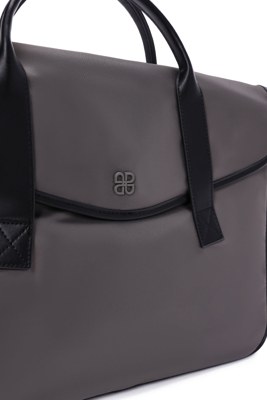 Women's Gray Long Strap Briefcase