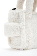 Kadın Bej Uzun Askılı Peluş Çapraz Çanta | Derimod