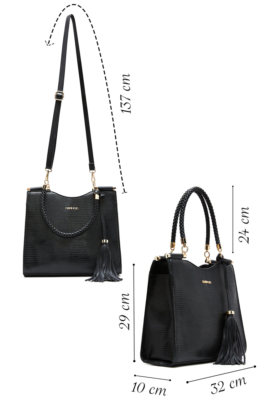 Women's Black Shoulder Bag