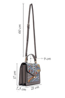 Kadın Gri Uzun Askılı Baskılı El Çantası | Derimod