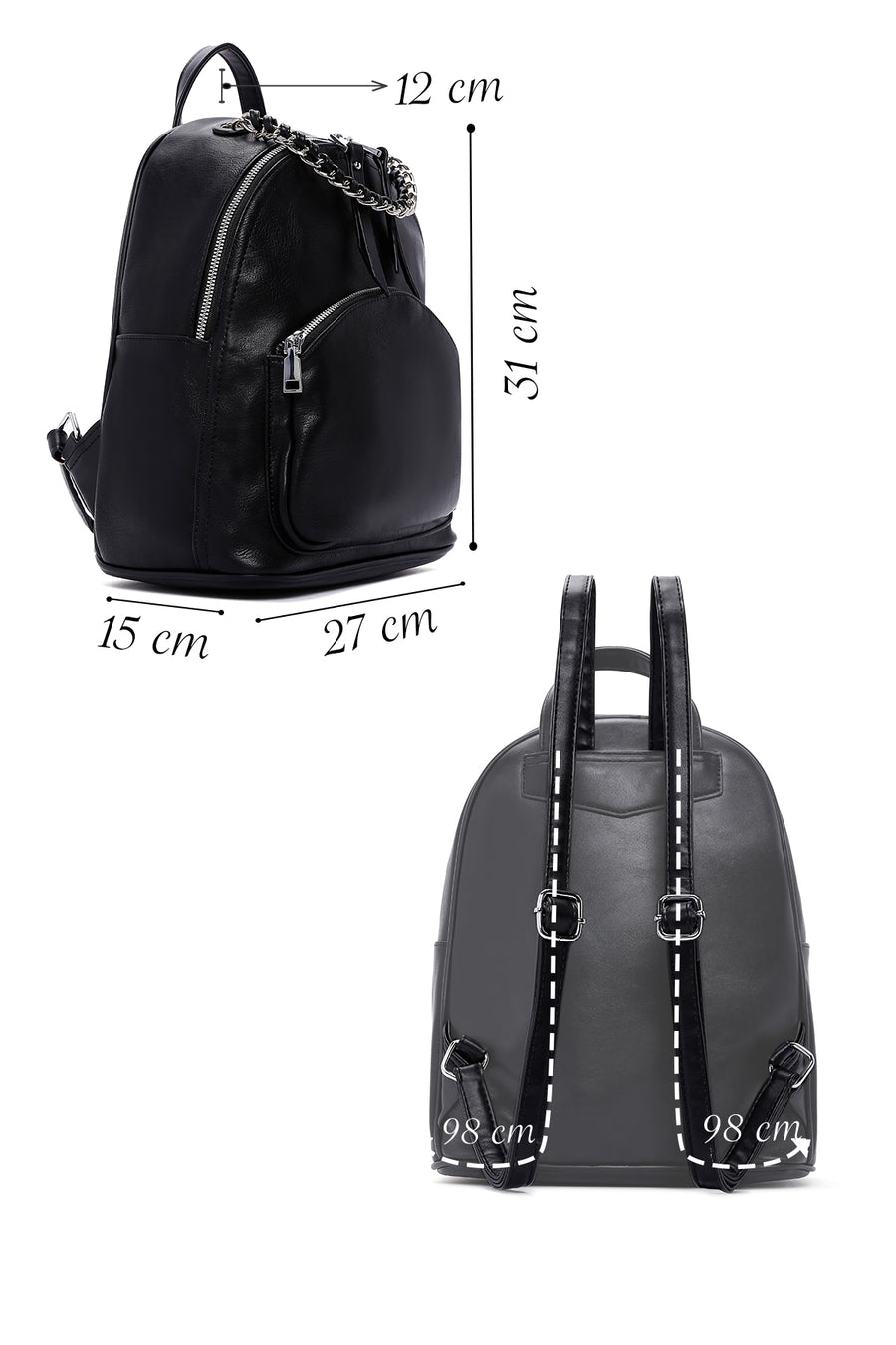 Women's Black Backpack