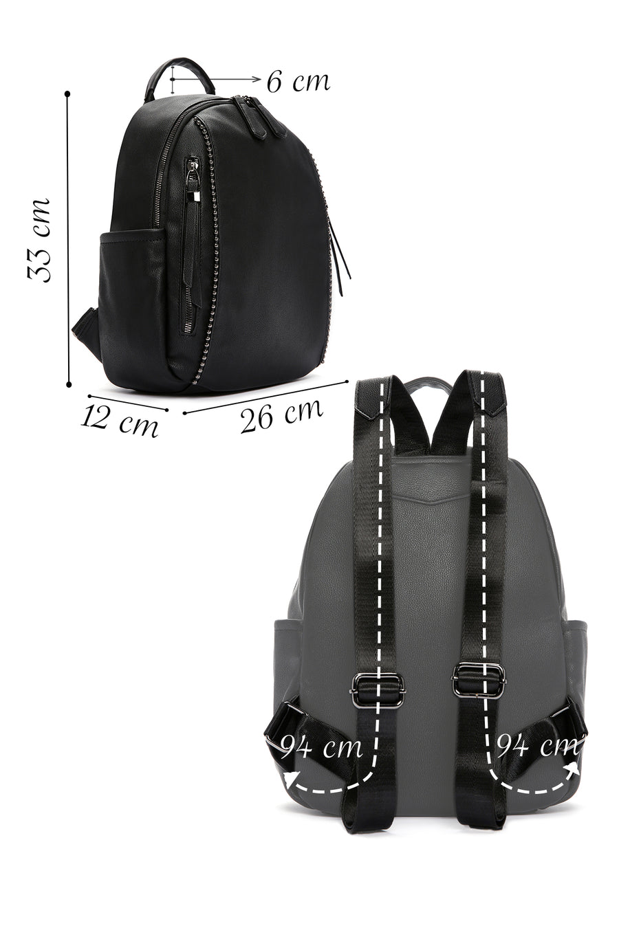 Women's Black Backpack
