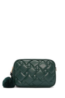 Kadın Yeşil Uzun Askılı Kapitone Çapraz Çanta | Derimod