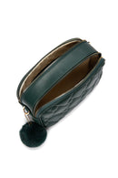 Kadın Yeşil Uzun Askılı Kapitone Çapraz Çanta | Derimod