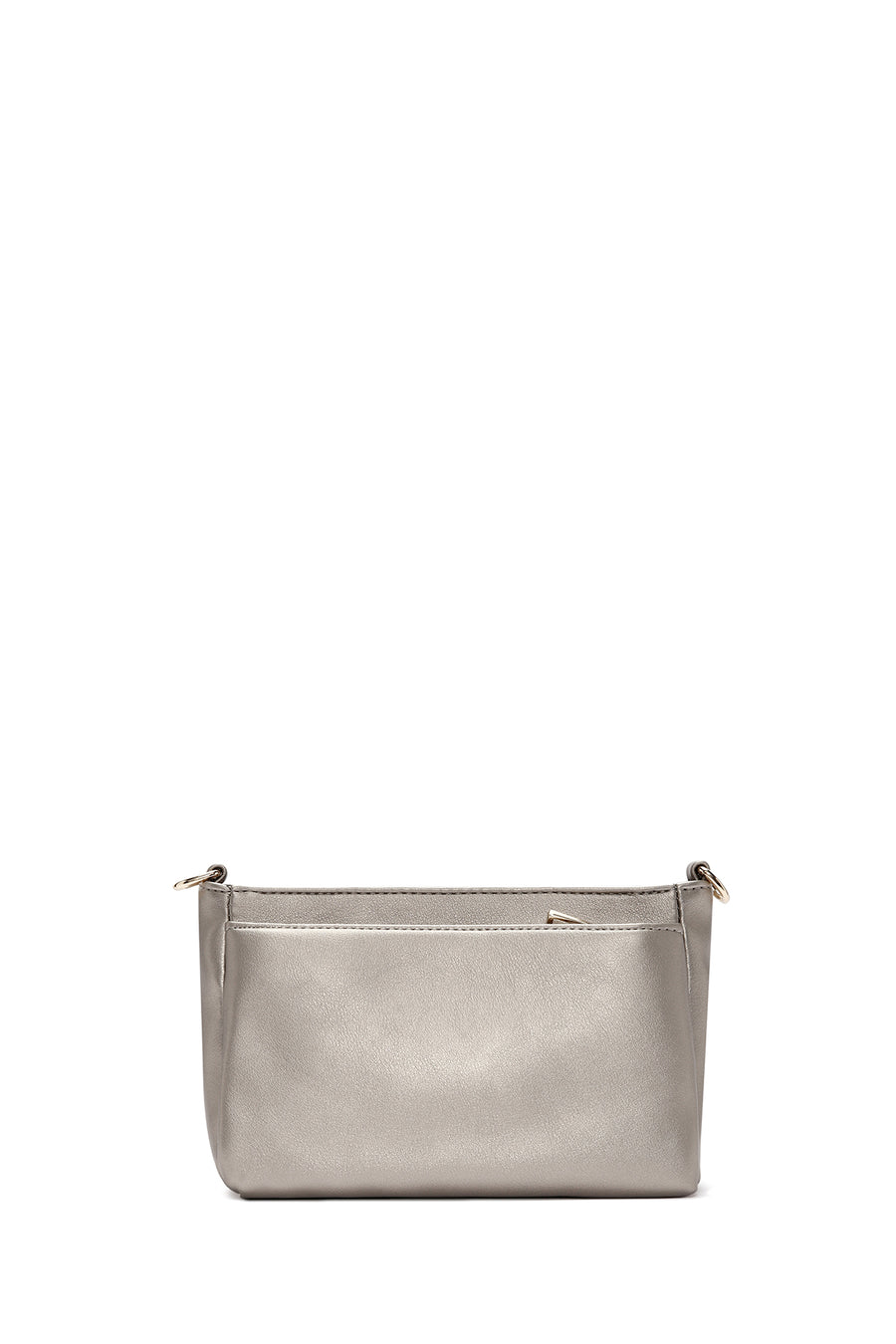 Women's Silver Long Strap Quilted Handbag