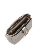 Women's Silver Long Strap Quilted Handbag | Derimod