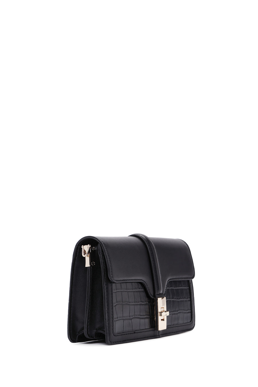 Women's Black Long Strap Shoulder Bag