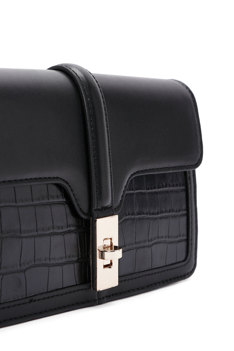 Women's Black Long Strap Shoulder Bag