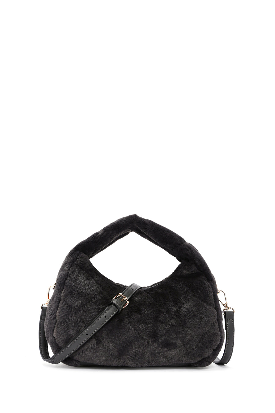 Women's Gray Long Strap Plush Handbag 23WBD2645PH | Derimod