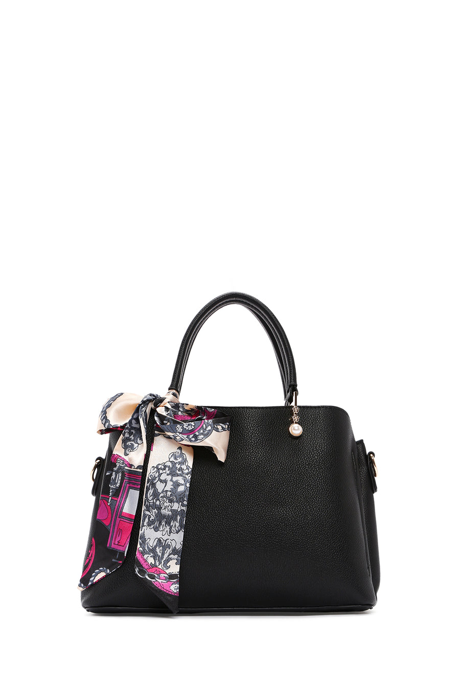 Women's Black Long Strap Shoulder Bag