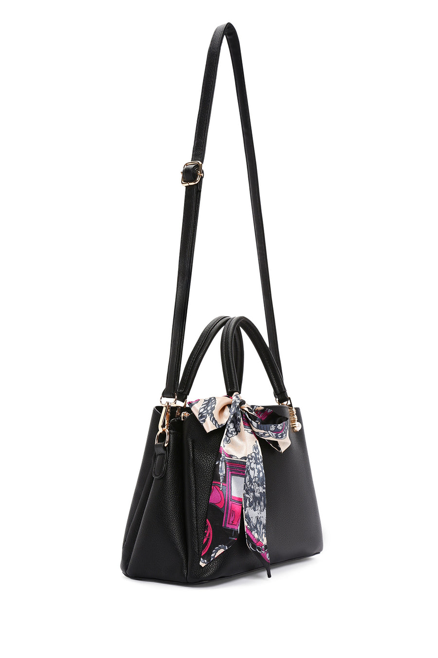 Women's Black Long Strap Shoulder Bag