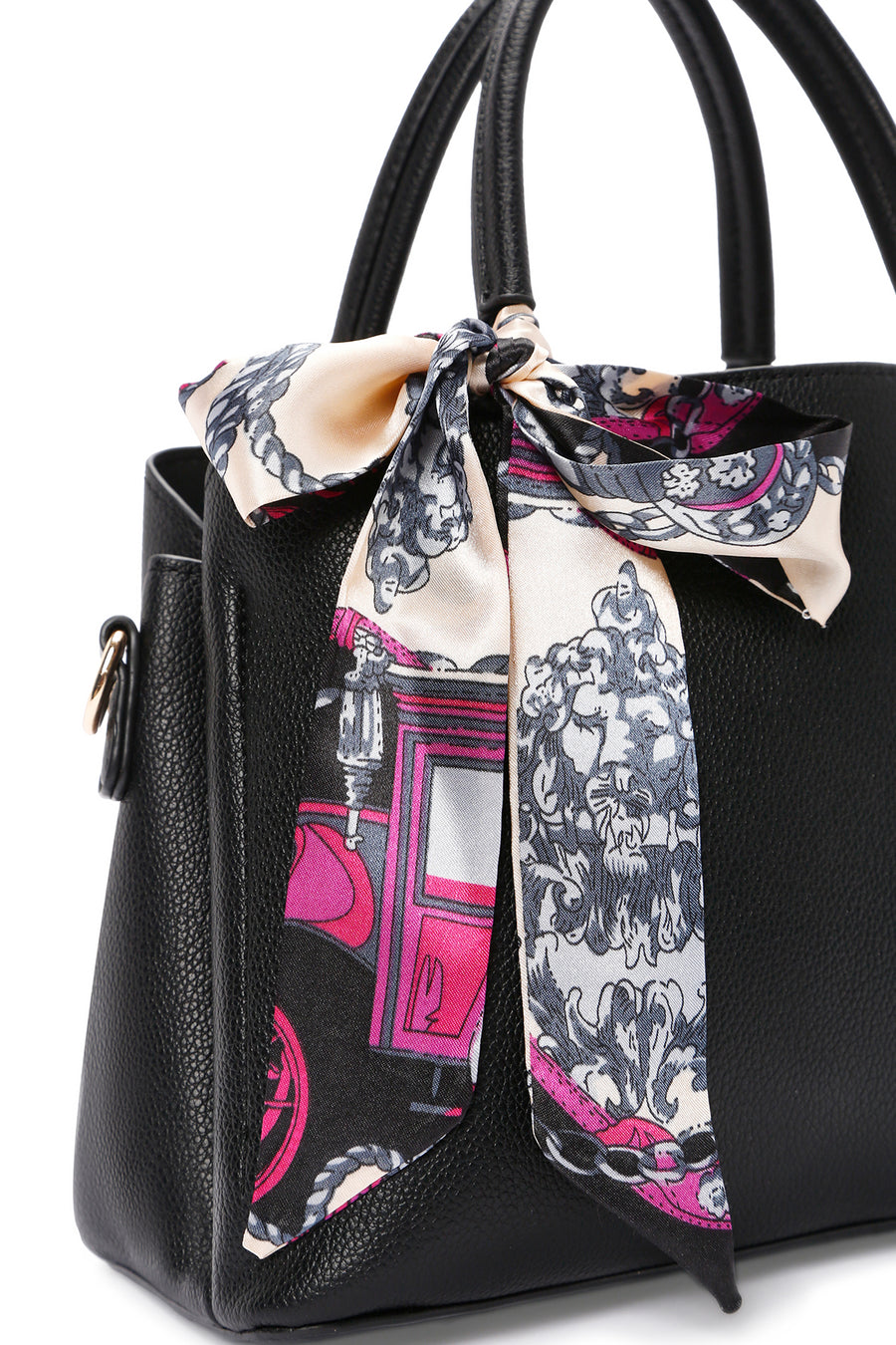 Women's Black Long Strap Shoulder Bag