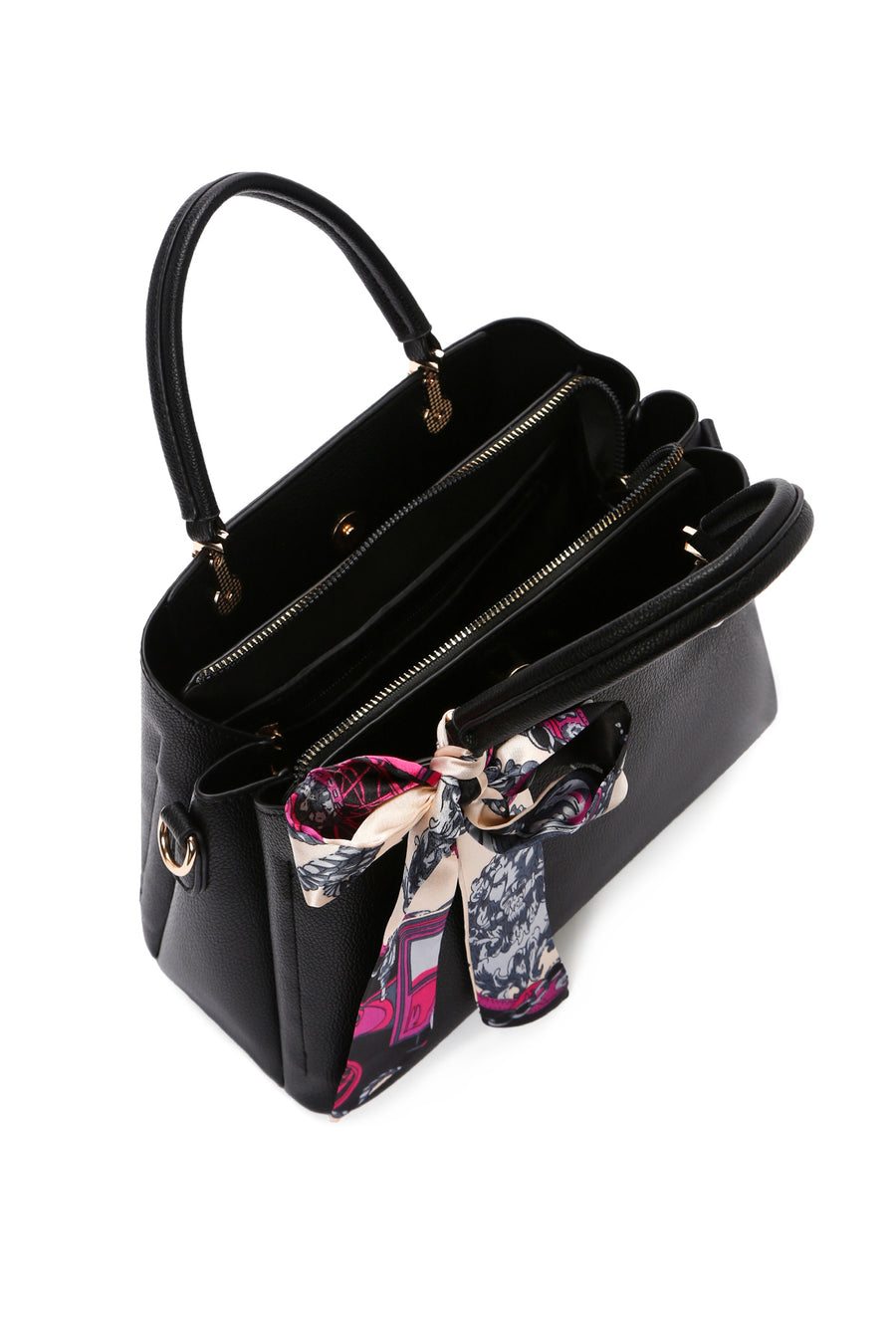 Women's Black Long Strap Shoulder Bag