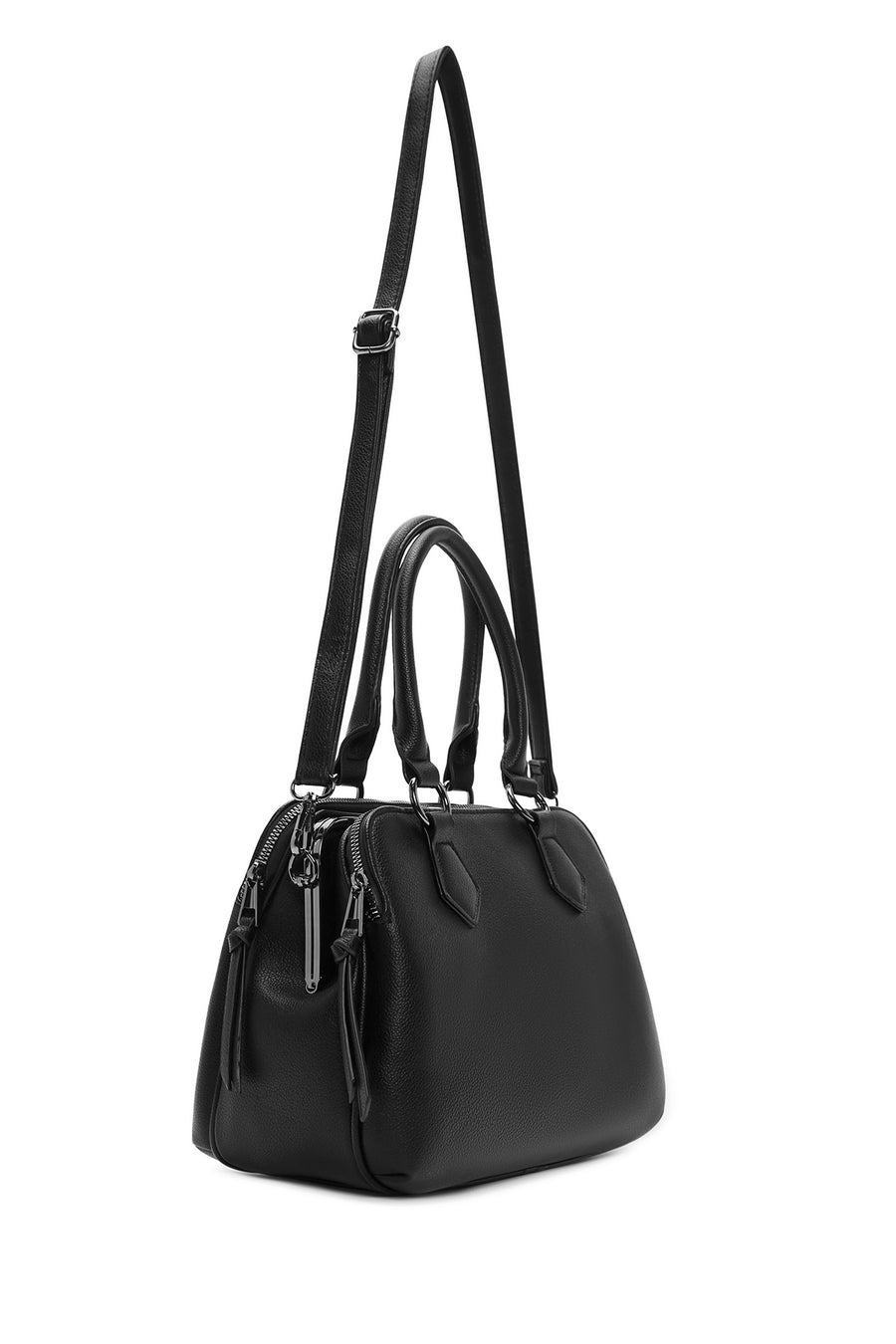 Women's Black Long Strap Shoulder Bag