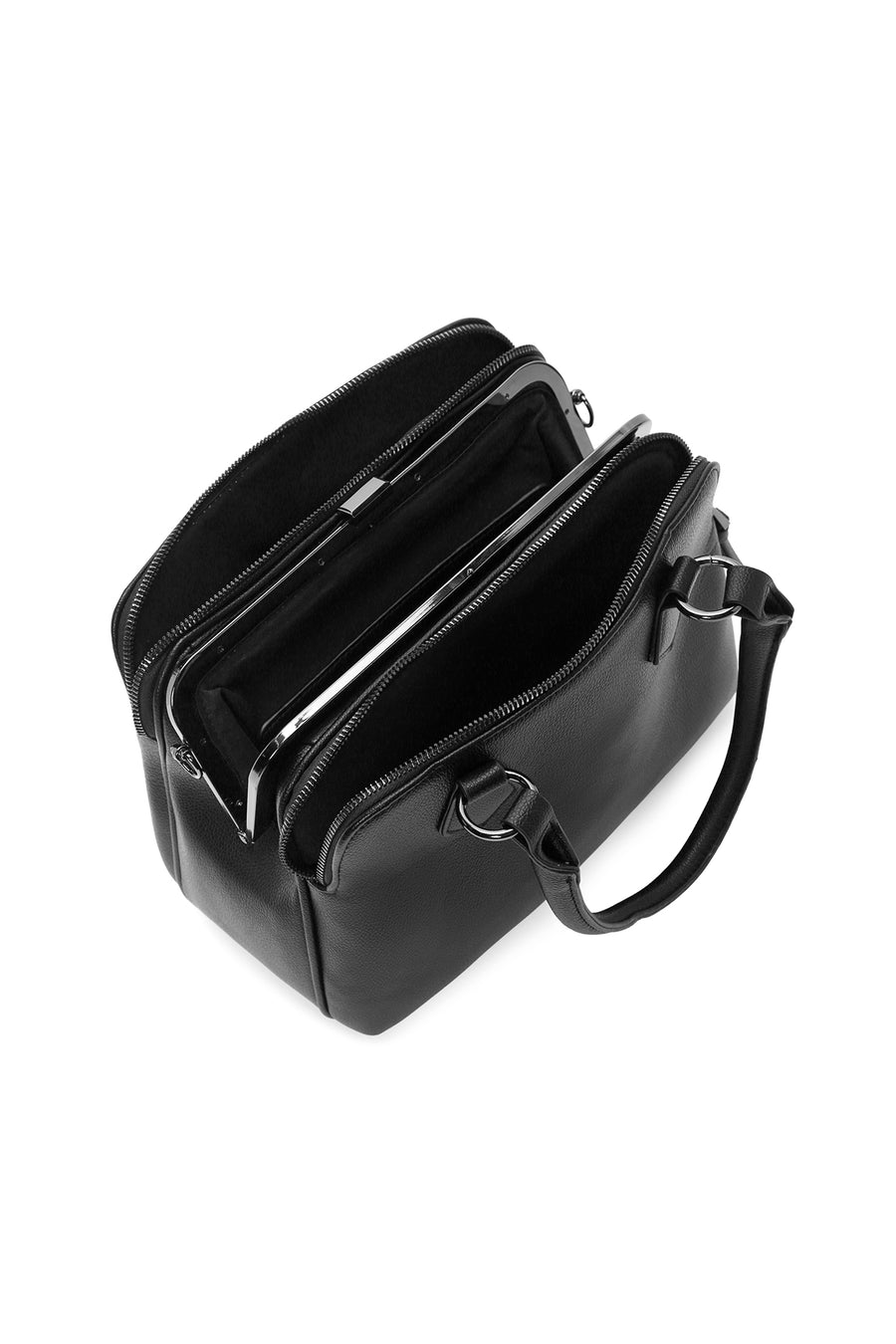 Women's Black Long Strap Shoulder Bag