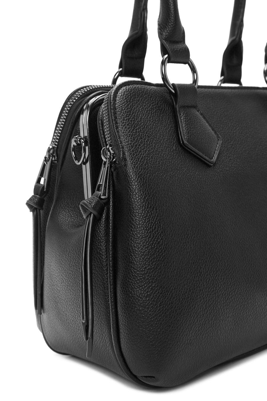 Women's Black Long Strap Shoulder Bag