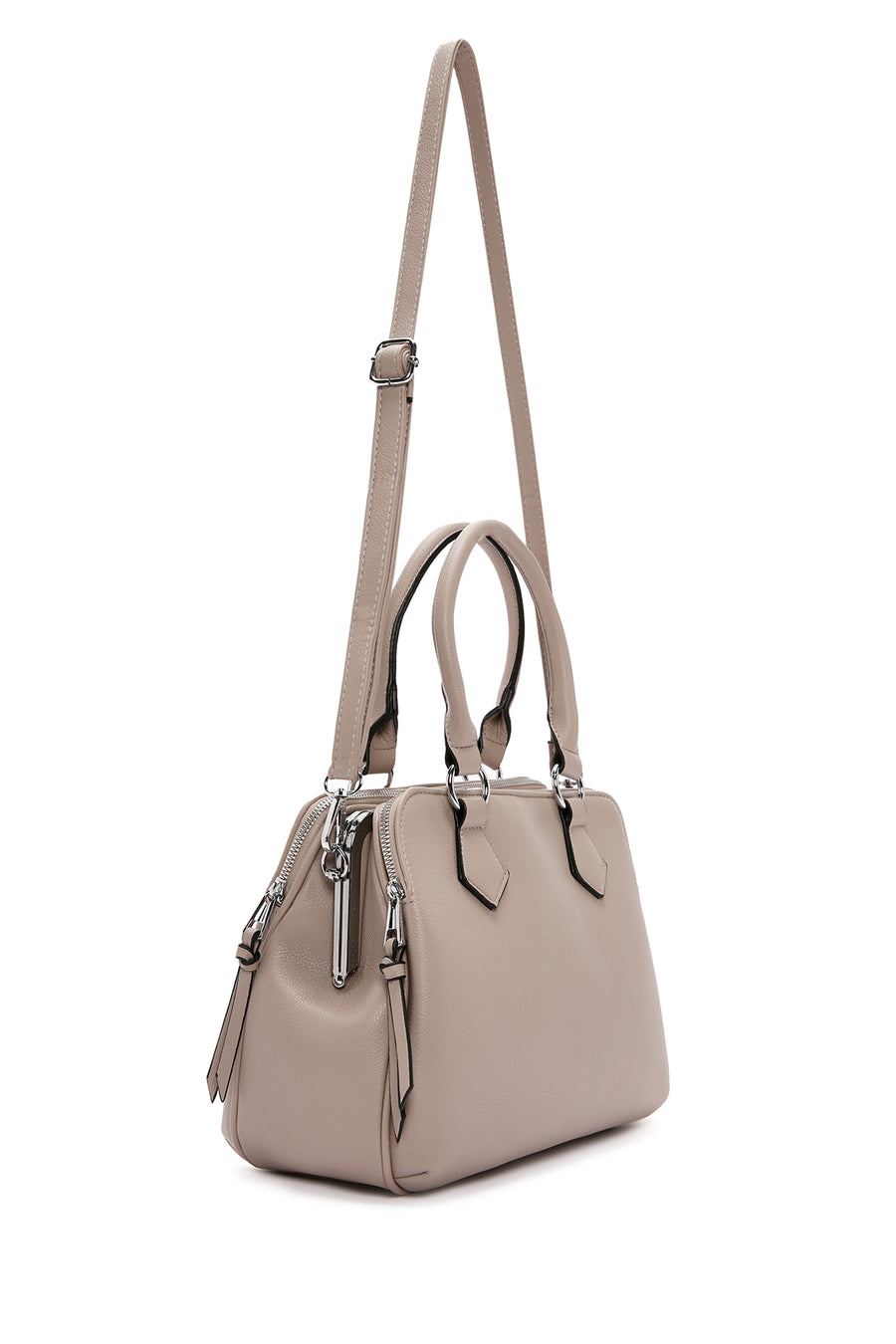 Women's Gray Long Strap Shoulder Bag