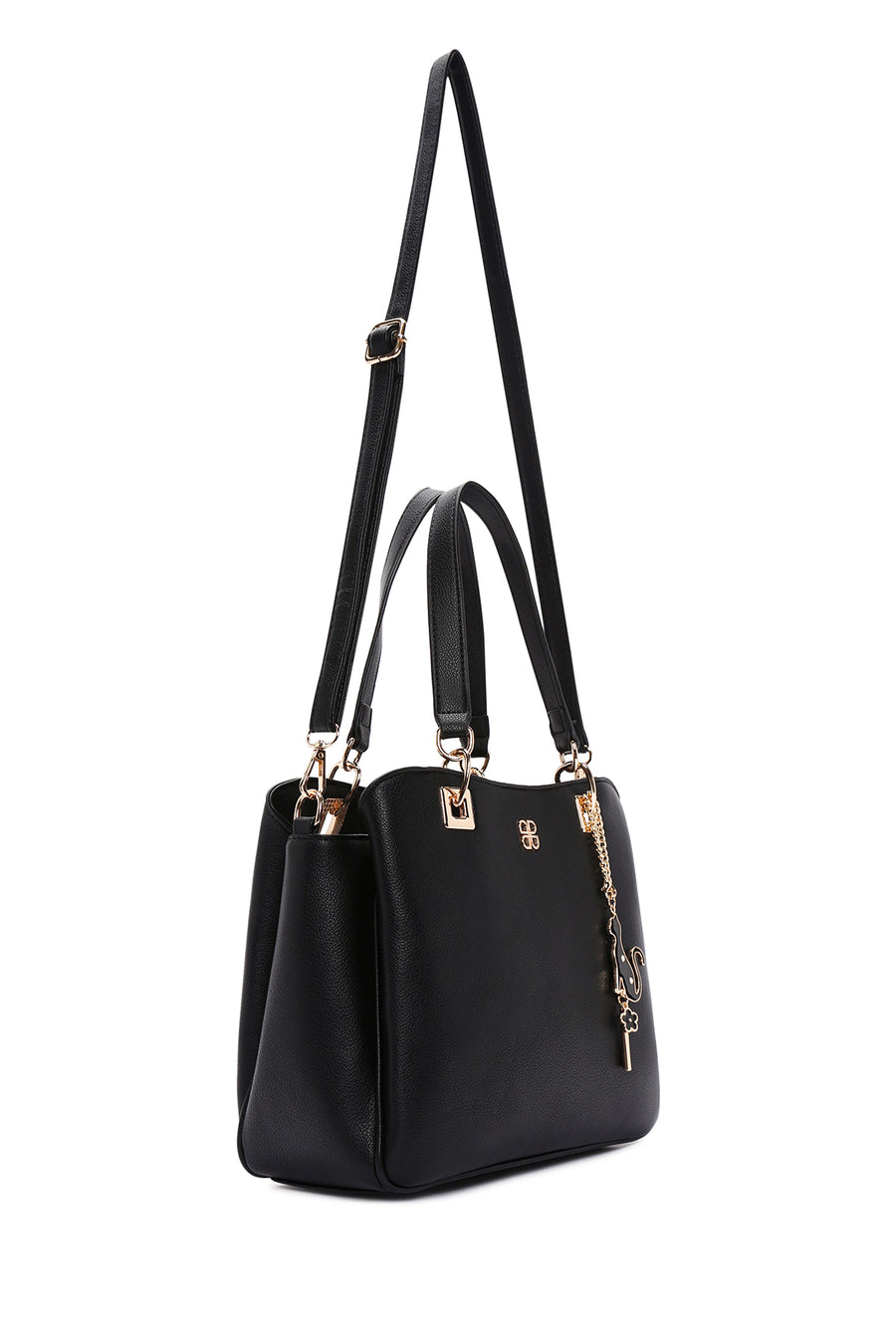 Women's Black Long Strap Shoulder Bag