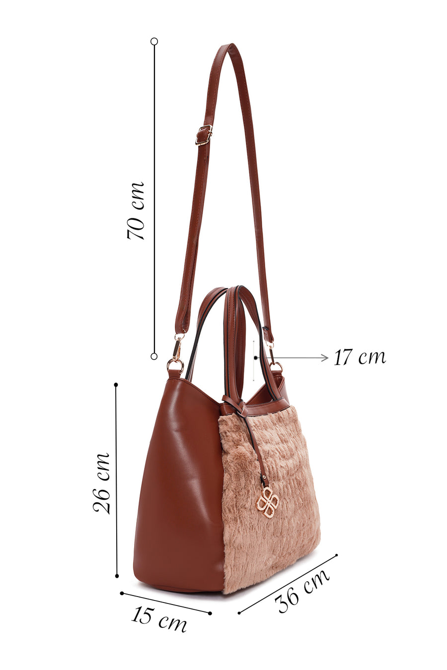 Women's Tan Long Strap Shoulder Bag