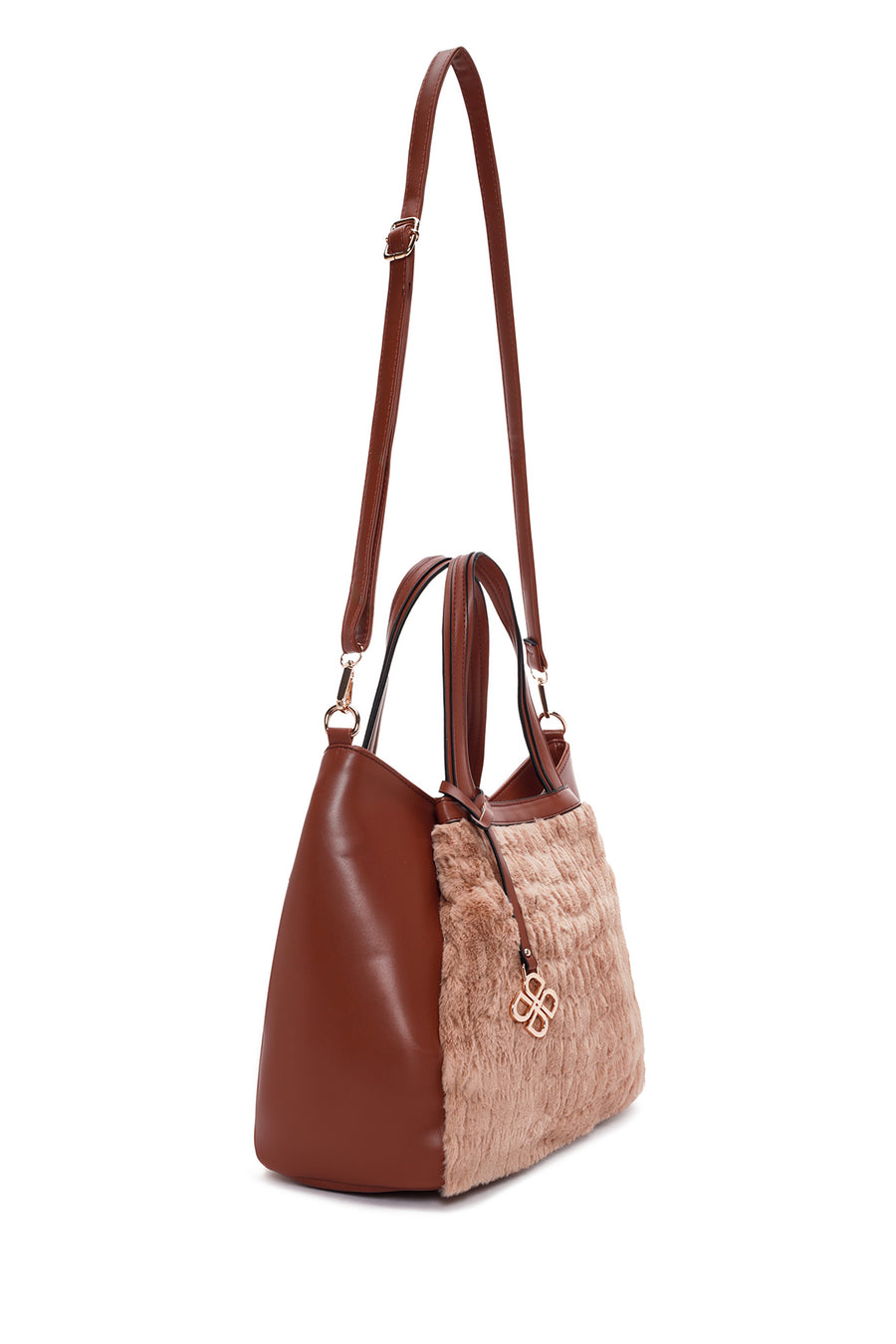 Women's Tan Long Strap Shoulder Bag