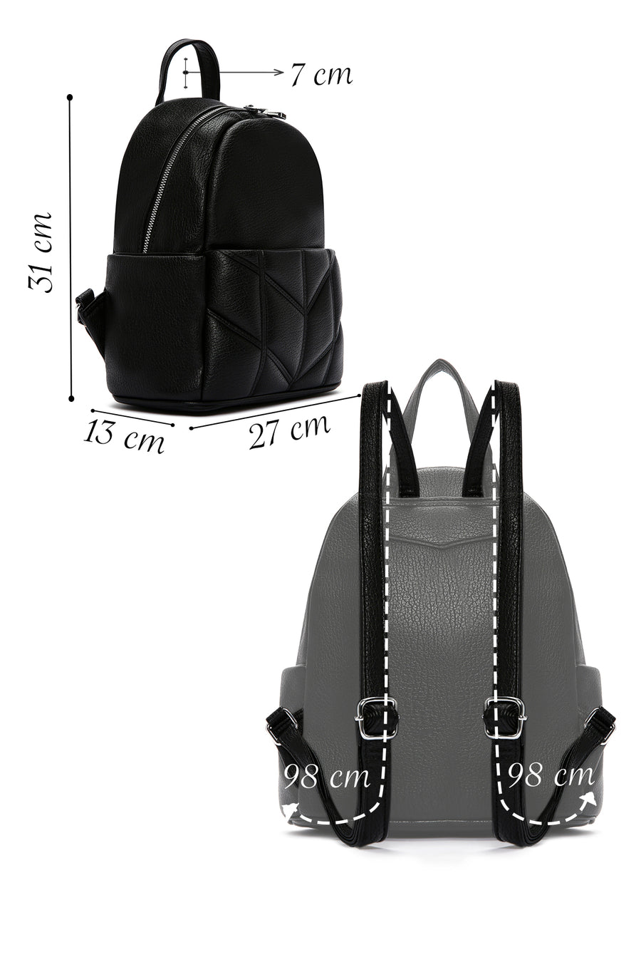 Women's Black Backpack