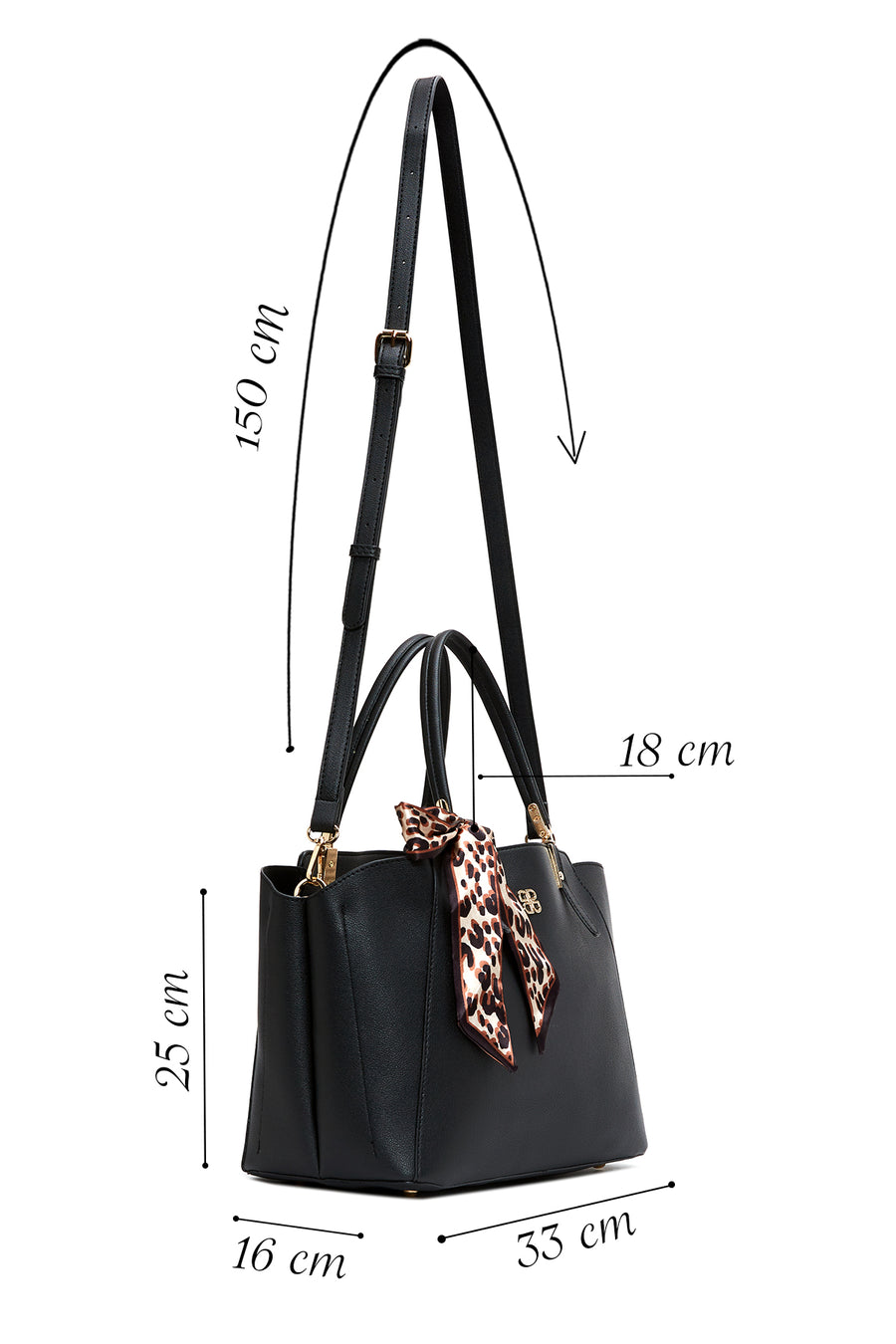 Women's Black Shoulder Bag