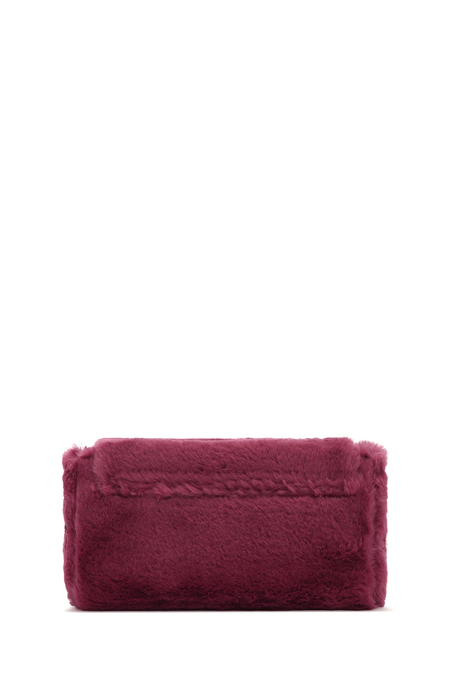 Kadın Bordo Uzun Askılı Peluş Çapraz Çanta