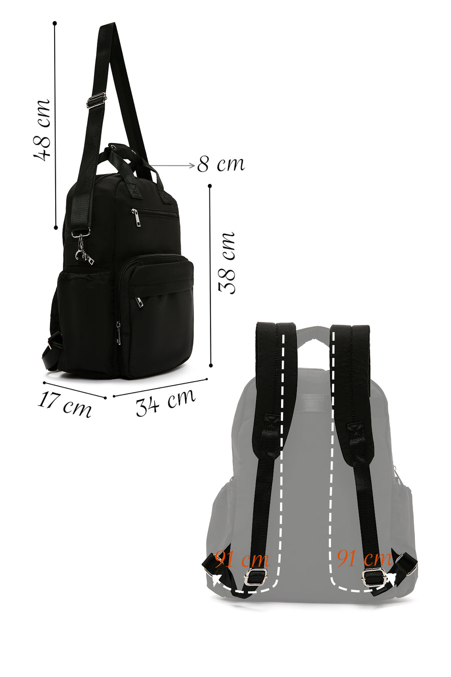 Women's Black Backpack