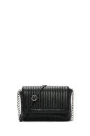 Women's Black Long Strap Quilted Crossbody Bag | Derimod