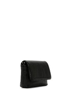 Women's Black Long Strap Quilted Crossbody Bag | Derimod