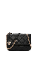 Women's Black Long Strap Quilted Crossbody Bag | Derimod