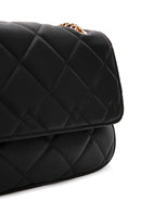 Women's Black Long Strap Quilted Crossbody Bag | Derimod