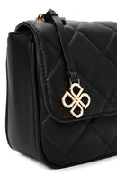 Women's Black Long Strap Quilted Crossbody Bag | Derimod