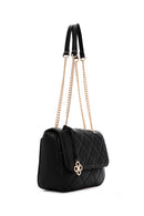 Women's Black Long Strap Quilted Crossbody Bag | Derimod